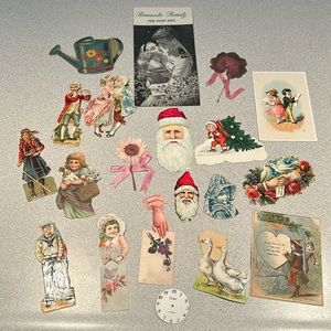 Assorted Vintage 1900’s-1940’s Greeting Card and Advertising Pieces